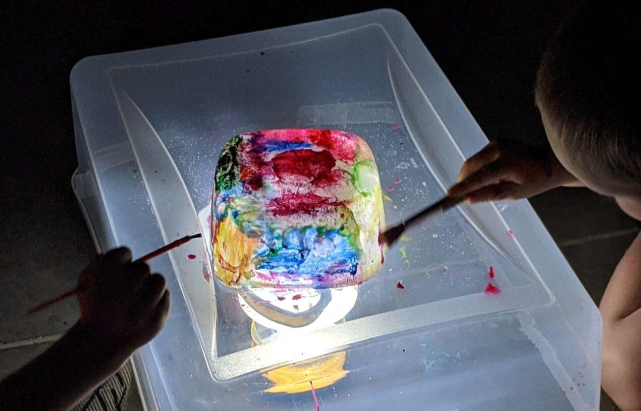 Glowing Ice Paint
