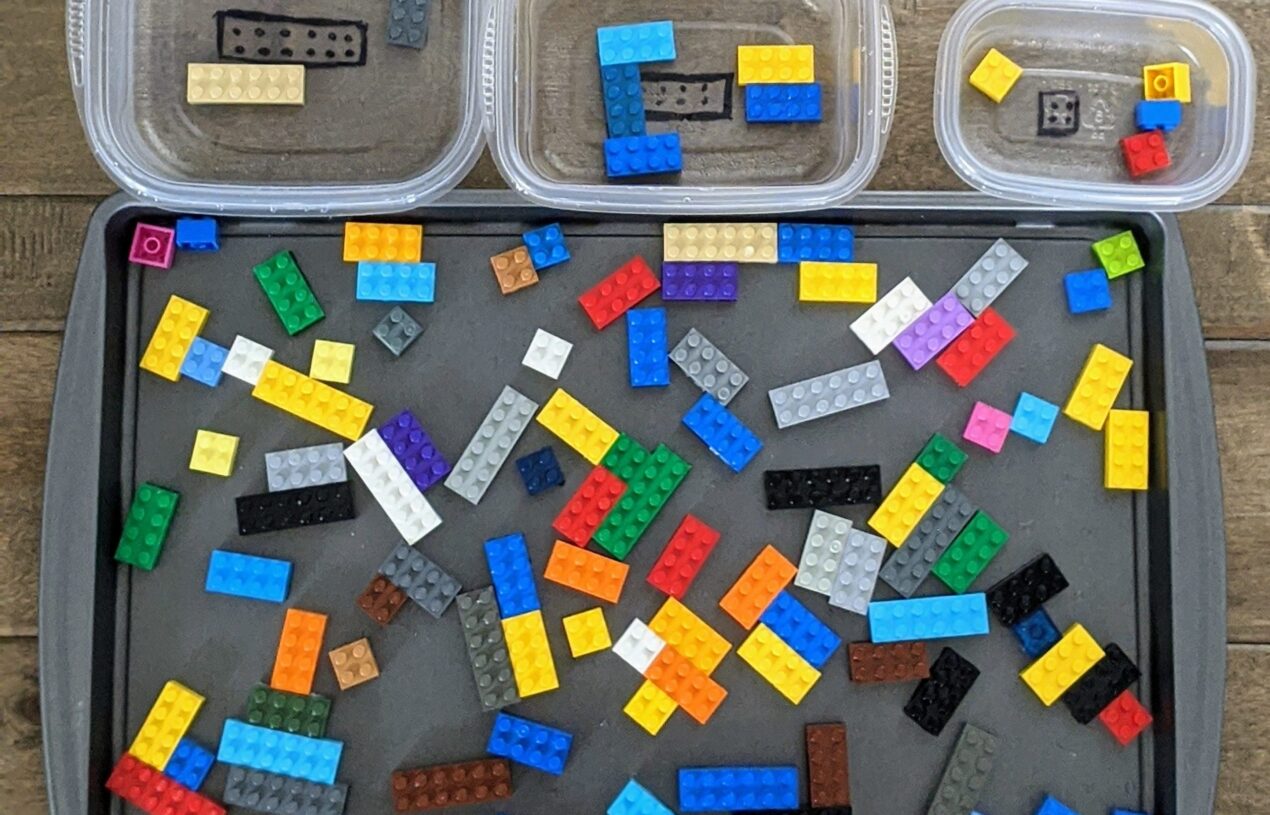 Large, Medium, Small Lego Sort