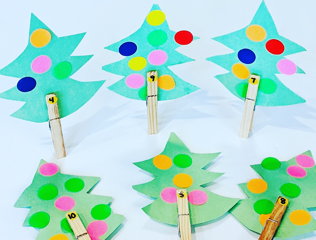 Clothespin Number Tree
