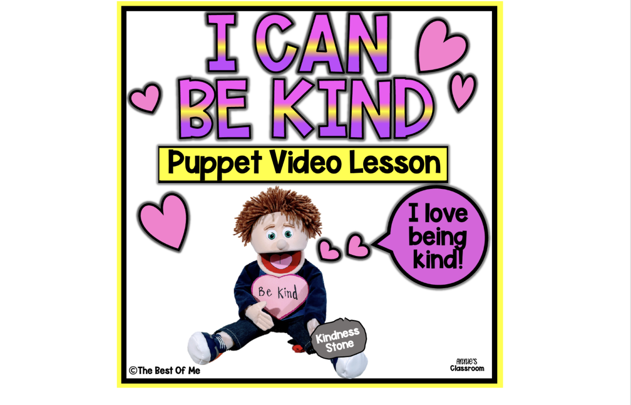 Kindness & Being Kind Social Skills Lesson For Kids With Puppet Show