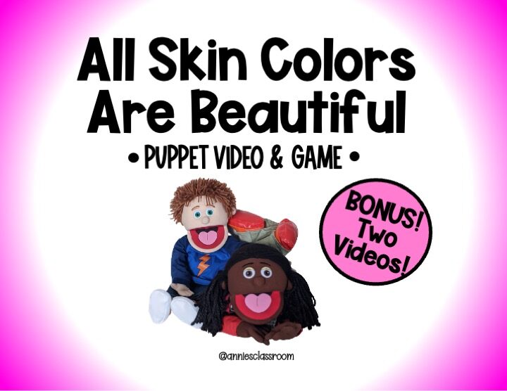 All Skin Colors Are Beautiful- Social Emotional Learning Game With Puppet Show- Diversity- Self Awareness