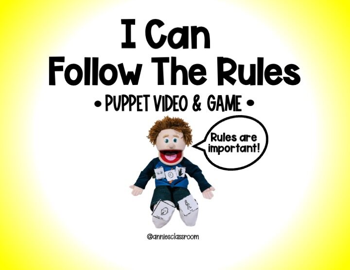 Following The Rules- Social Emotional Learning Game With Puppet Show- Responsible Decision Making