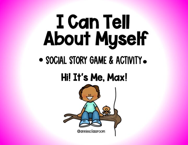 I Can Tell About Myself- All About Me Game